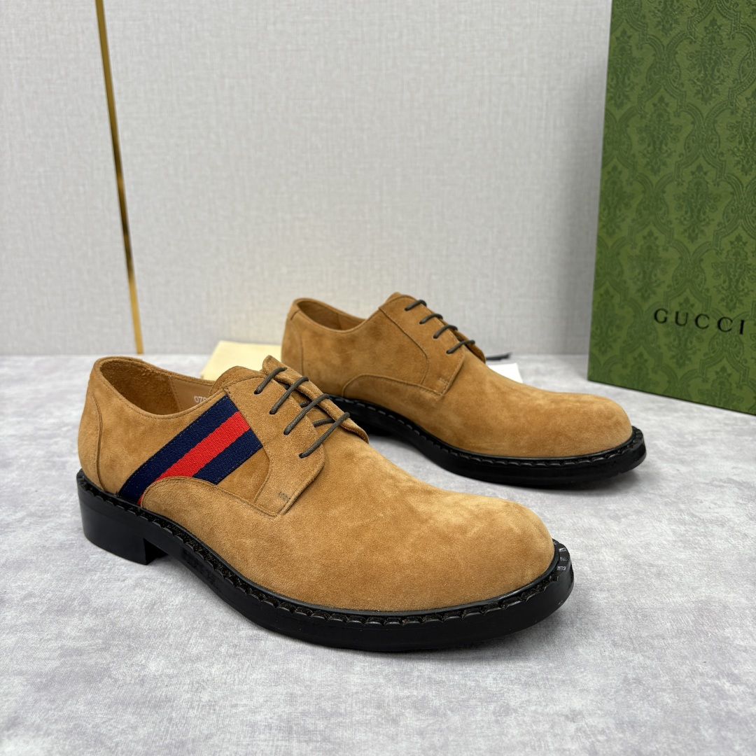 💋💍G家 GUCC* 新品男士织带正装鞋皮鞋 经典织带系带系列，复古格调与多元魅力的碰撞 采用进口高丝光
