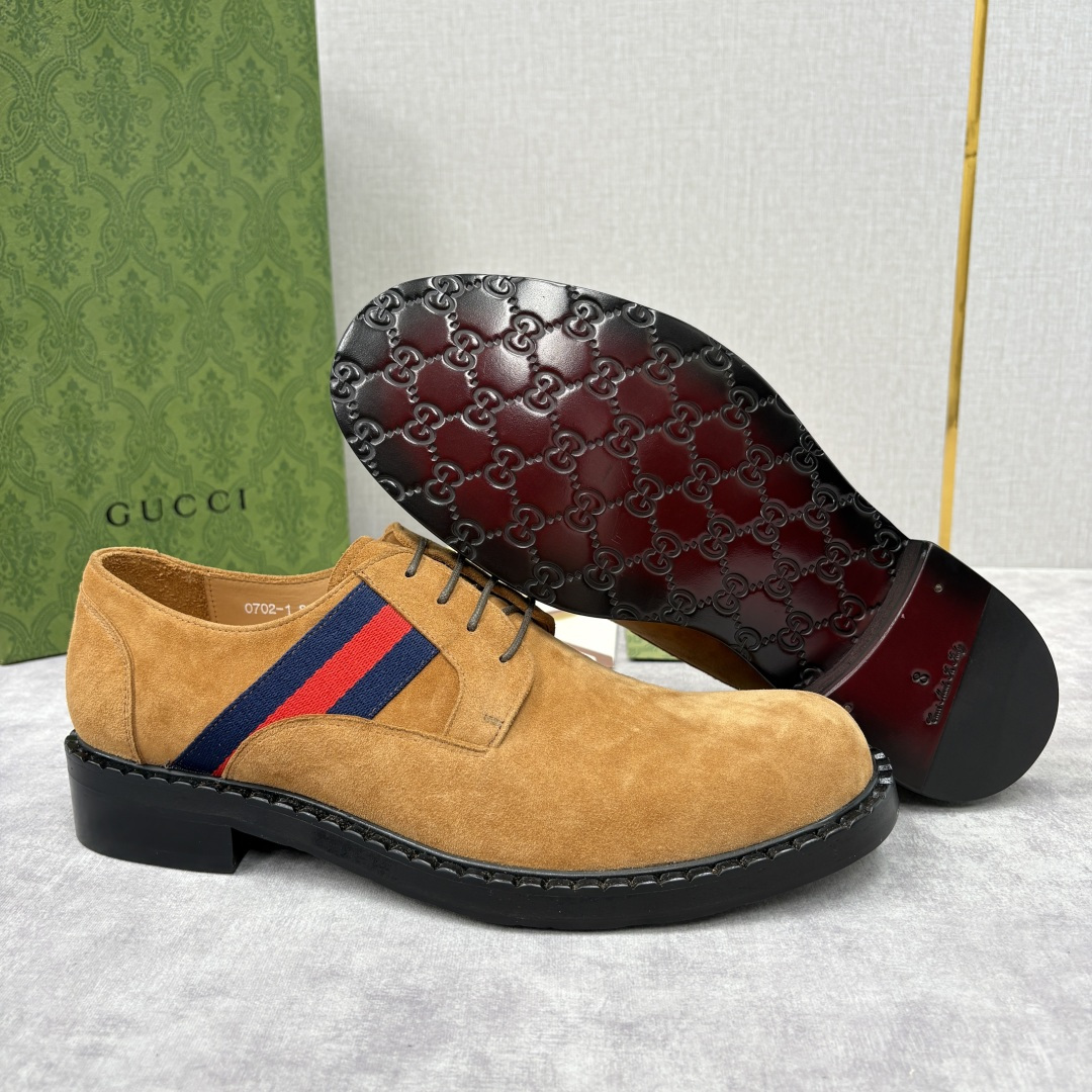 💋💍G家 GUCC* 新品男士织带正装鞋皮鞋 经典织带系带系列，复古格调与多元魅力的碰撞 采用进口高丝光