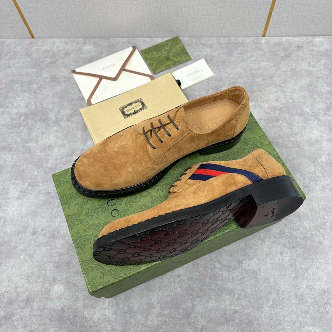 💋💍G家 GUCC* 新品男士织带正装鞋皮鞋 经典织带系带系列，复古格调与多元魅力的碰撞 采用进口高丝光