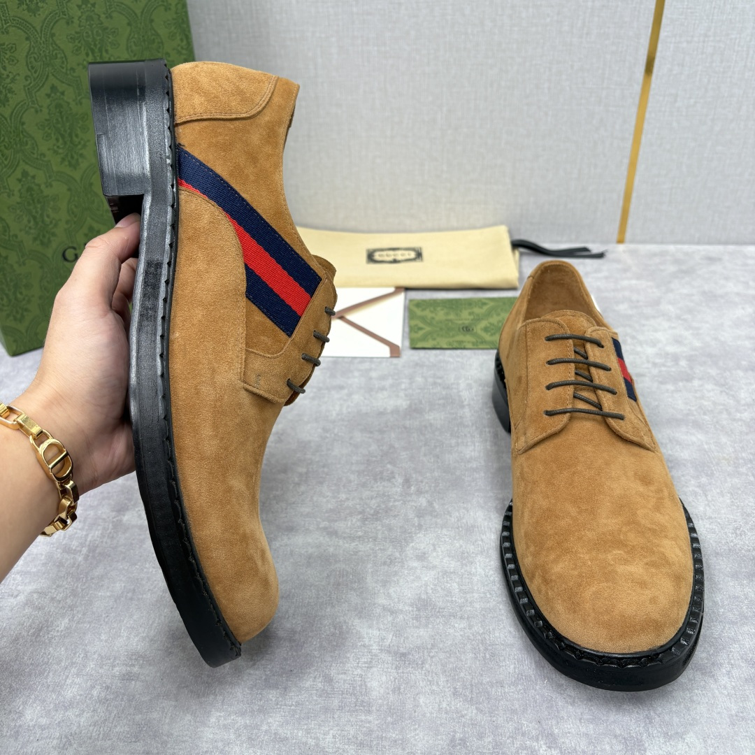 💋💍G家 GUCC* 新品男士织带正装鞋皮鞋 经典织带系带系列，复古格调与多元魅力的碰撞 采用进口高丝光