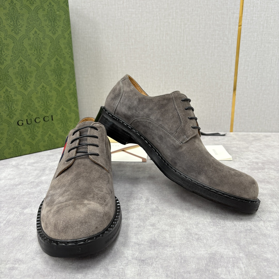💋💍G家 GUCC* 新品男士织带正装鞋皮鞋 经典织带系带系列，复古格调与多元魅力的碰撞 采用进口高丝光