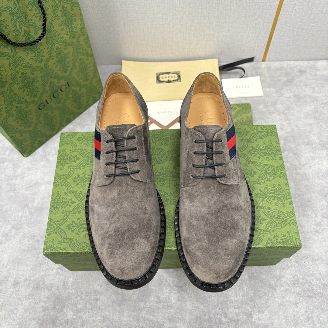 💋💍G家 GUCC* 新品男士织带正装鞋皮鞋 经典织带系带系列，复古格调与多元魅力的碰撞 采用进口高丝光