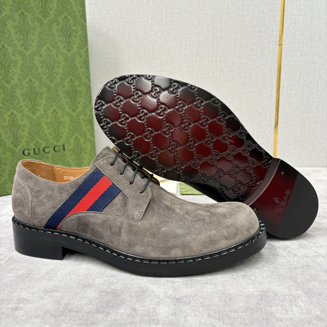💋💍G家 GUCC* 新品男士织带正装鞋皮鞋 经典织带系带系列，复古格调与多元魅力的碰撞 采用进口高丝光