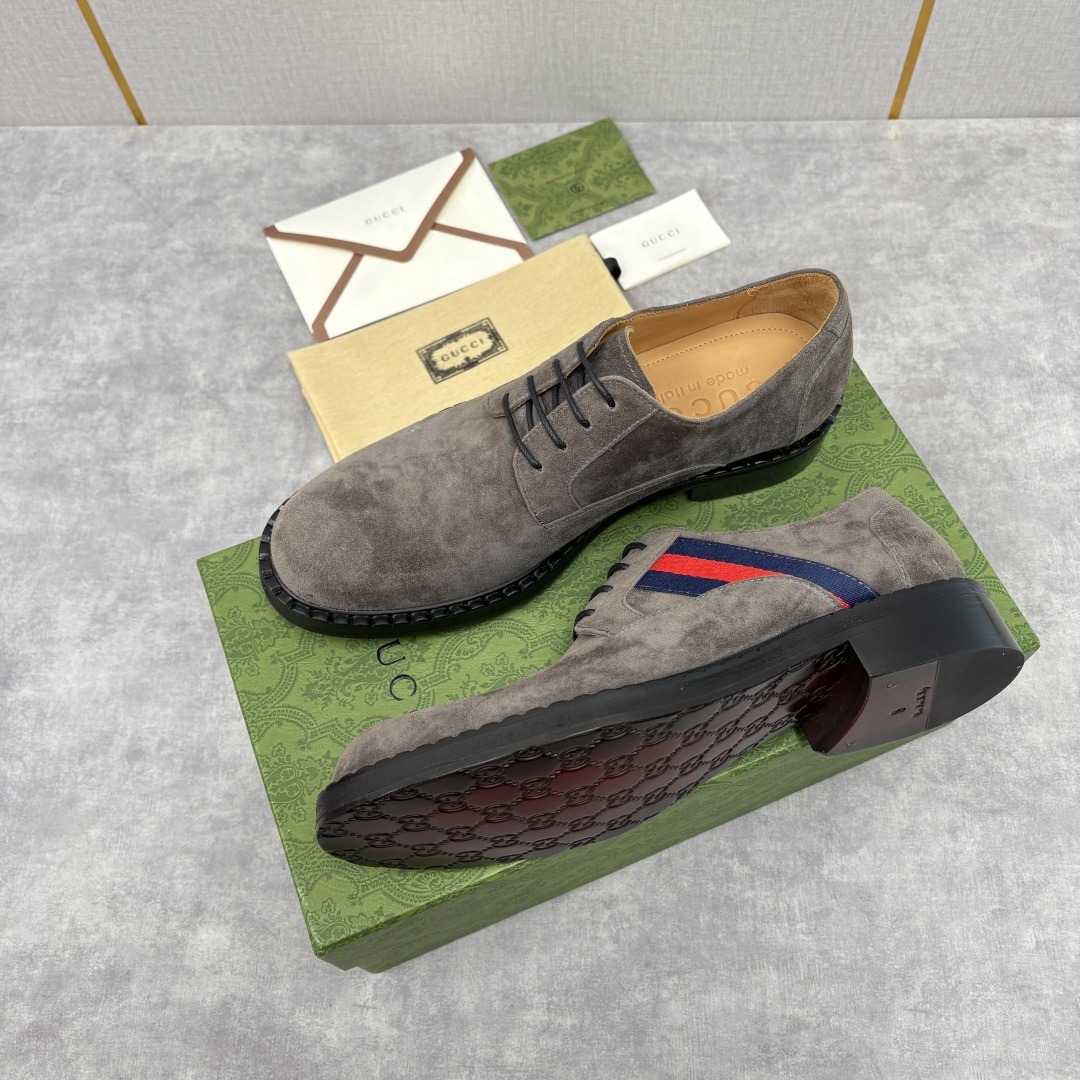 💋💍G家 GUCC* 新品男士织带正装鞋皮鞋 经典织带系带系列，复古格调与多元魅力的碰撞 采用进口高丝光
