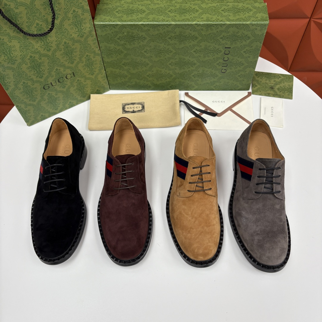 💋💍G家 GUCC* 新品男士织带正装鞋皮鞋 经典织带系带系列，复古格调与多元魅力的碰撞 采用进口高丝光