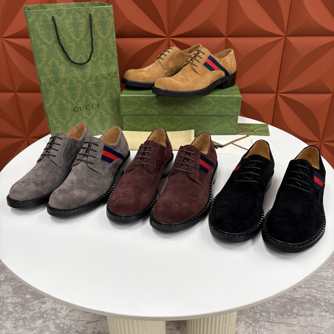 💋💍G家 GUCC* 新品男士织带正装鞋皮鞋 经典织带系带系列，复古格调与多元魅力的碰撞 采用进口高丝光