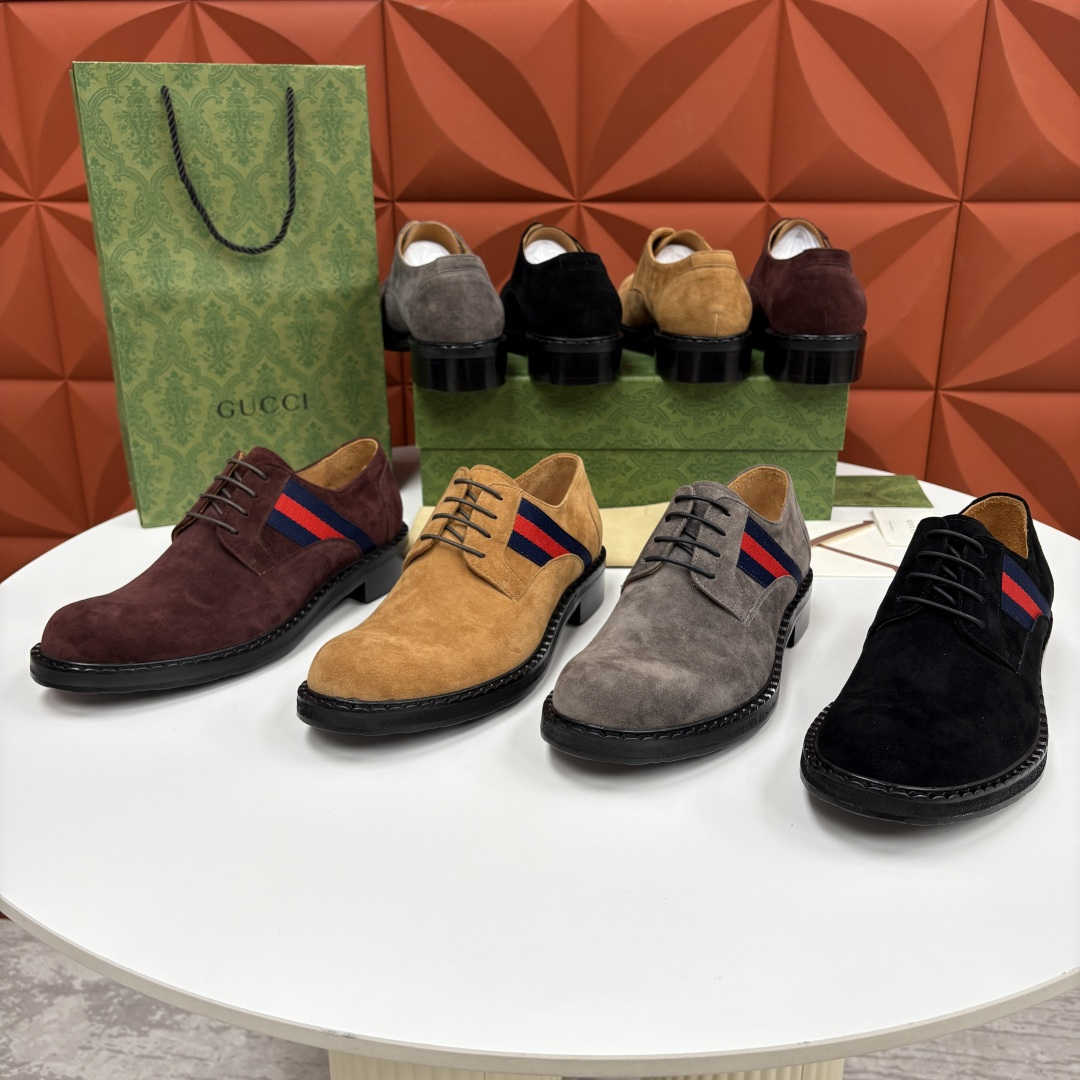 💋💍G家 GUCC* 新品男士织带正装鞋皮鞋 经典织带系带系列，复古格调与多元魅力的碰撞 采用进口高丝光