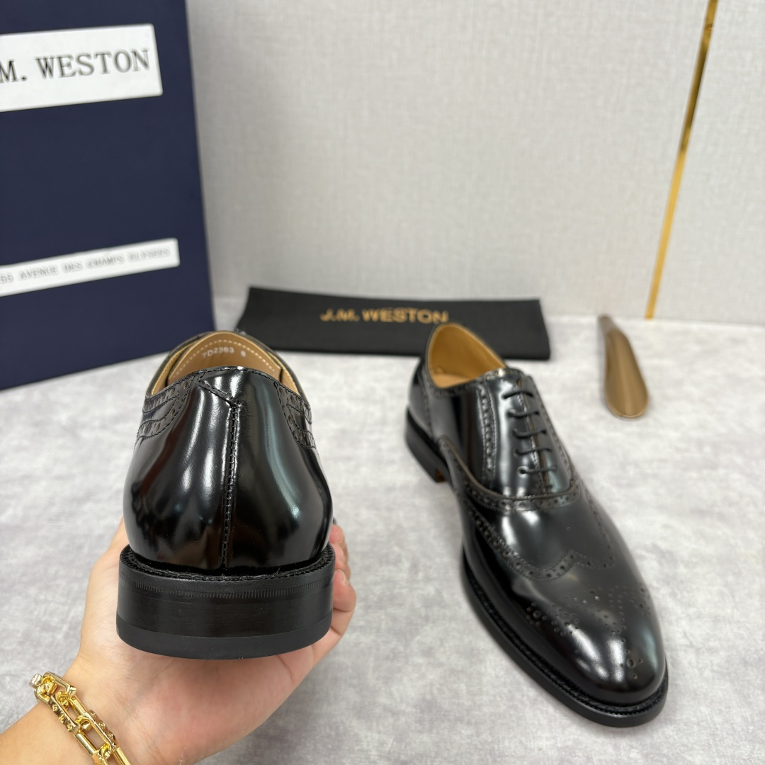 💋💍J.M.Westo*n 威士-顿 布洛克雕花男士正装鞋皮鞋 法国顶级皮鞋品牌 当法式奢品匠艺邂逅布洛