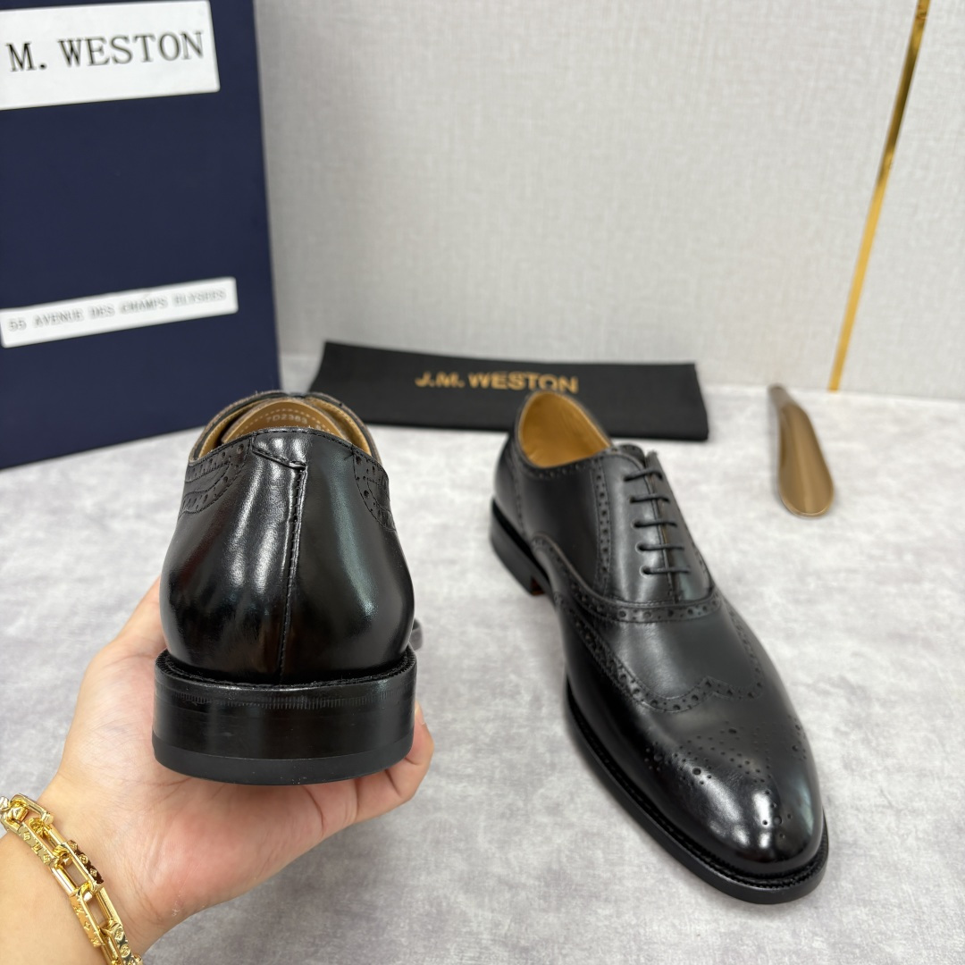 💋💍J.M.Westo*n 威士-顿 布洛克雕花男士正装鞋皮鞋 法国顶级皮鞋品牌 当法式奢品匠艺邂逅布洛