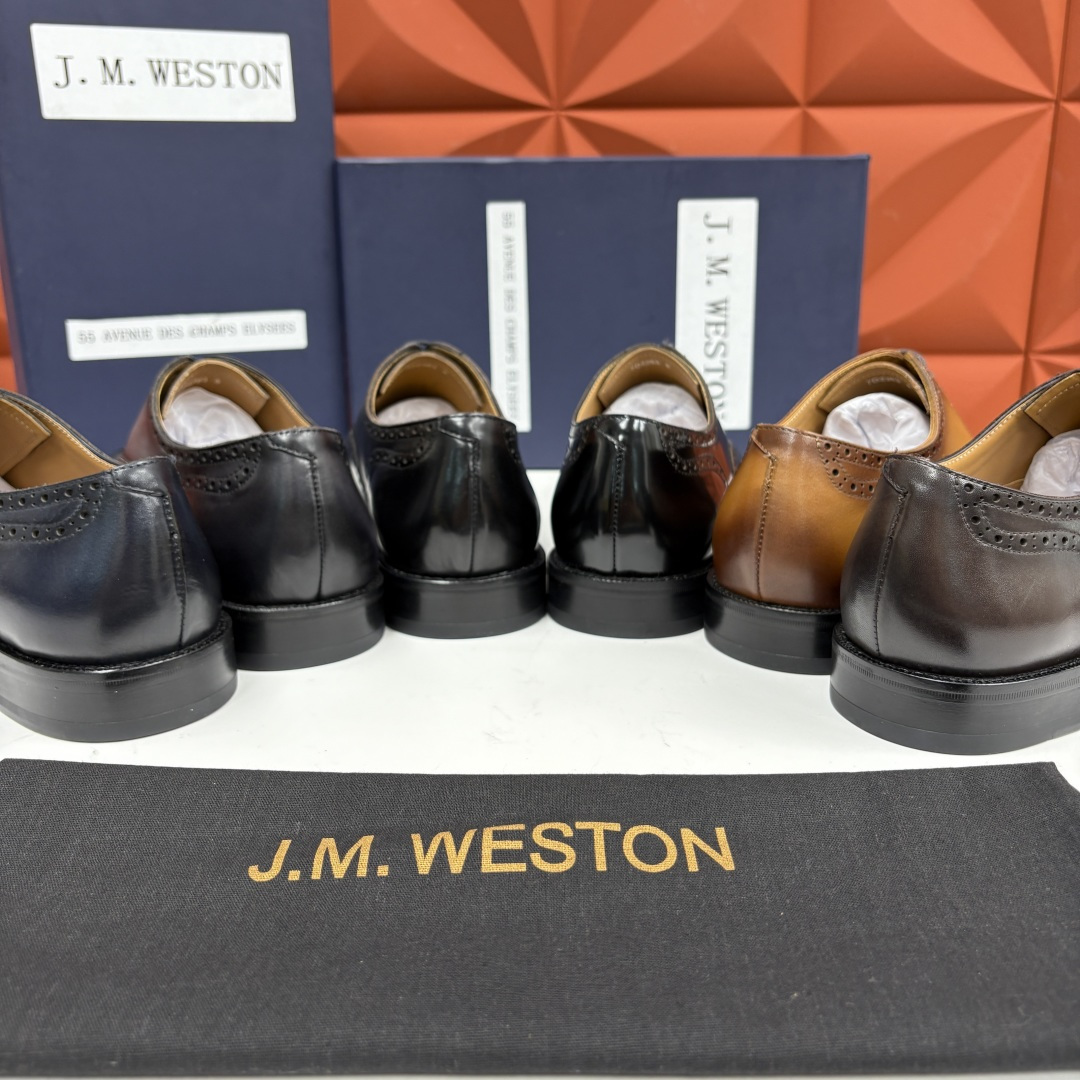 💋💍J.M.Westo*n 威士-顿 布洛克雕花男士正装鞋皮鞋 法国顶级皮鞋品牌 当法式奢品匠艺邂逅布洛