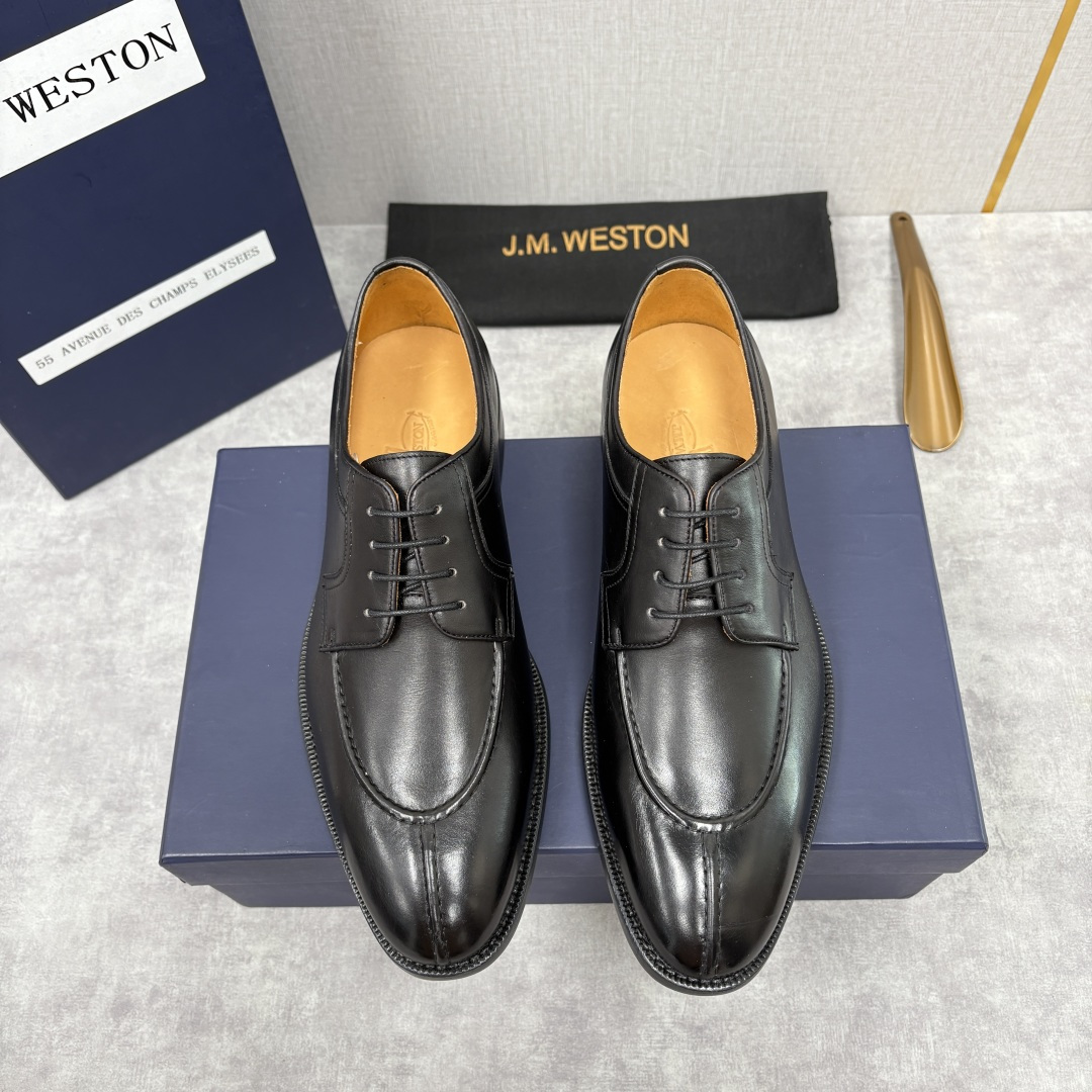 💋💍J.M.Westo*n 威士-顿 男士德比鞋正装鞋皮鞋 法国顶级皮鞋品牌 以简约线条勾勒出法式优雅的