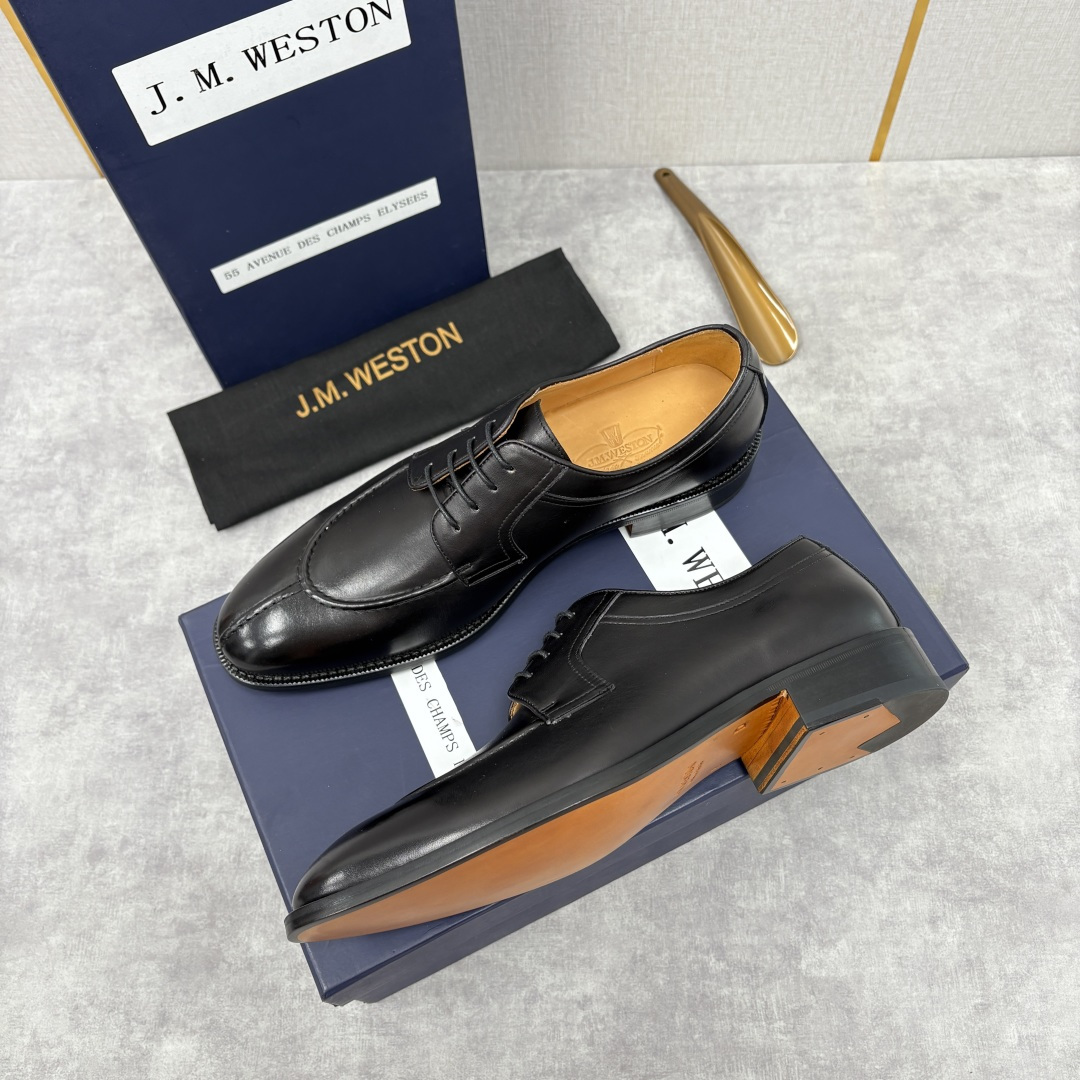 💋💍J.M.Westo*n 威士-顿 男士德比鞋正装鞋皮鞋 法国顶级皮鞋品牌 以简约线条勾勒出法式优雅的