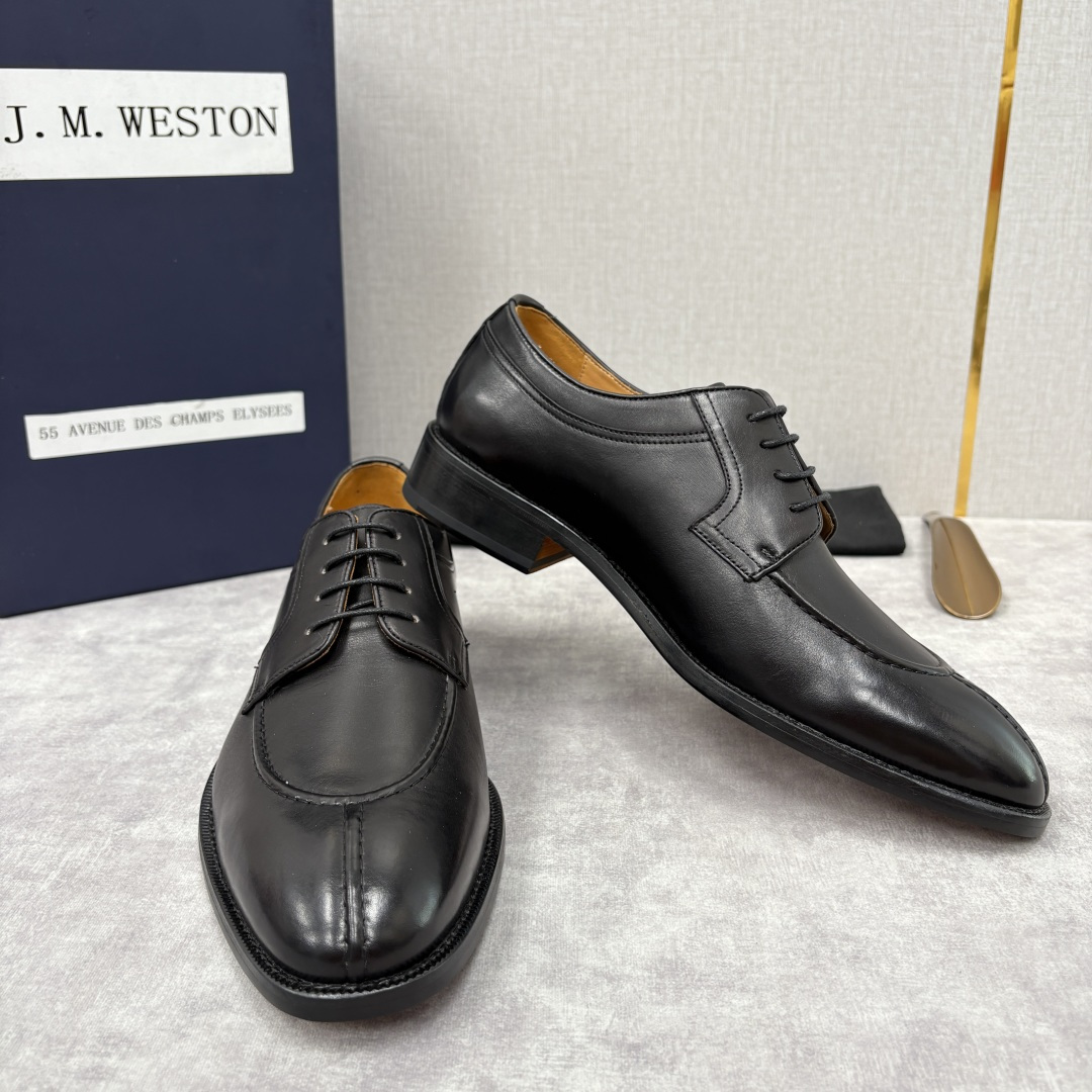 💋💍J.M.Westo*n 威士-顿 男士德比鞋正装鞋皮鞋 法国顶级皮鞋品牌 以简约线条勾勒出法式优雅的