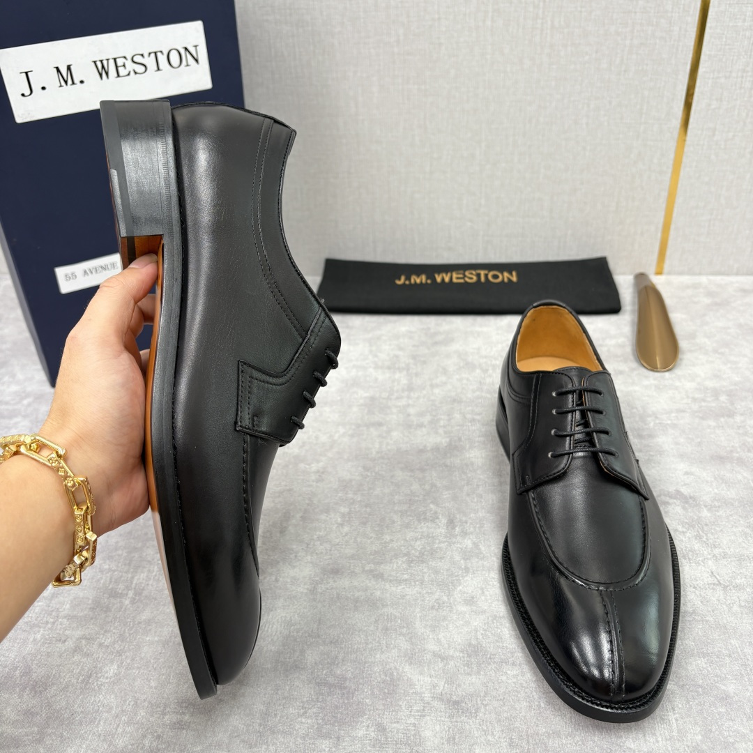 💋💍J.M.Westo*n 威士-顿 男士德比鞋正装鞋皮鞋 法国顶级皮鞋品牌 以简约线条勾勒出法式优雅的