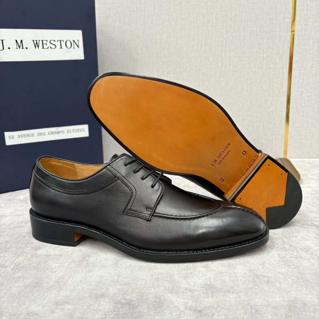 💋💍J.M.Westo*n 威士-顿 男士德比鞋正装鞋皮鞋 法国顶级皮鞋品牌 以简约线条勾勒出法式优雅的