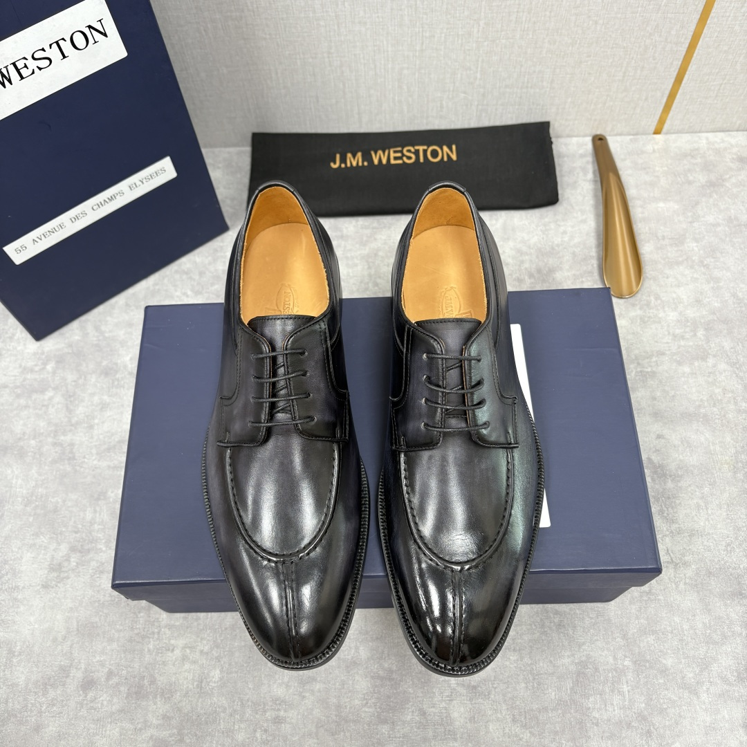 💋💍J.M.Westo*n 威士-顿 男士德比鞋正装鞋皮鞋 法国顶级皮鞋品牌 以简约线条勾勒出法式优雅的