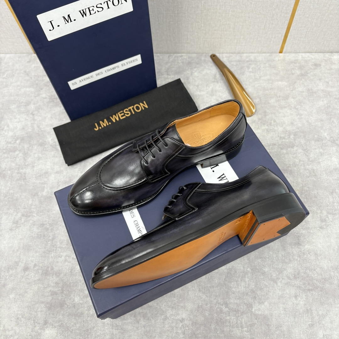 💋💍J.M.Westo*n 威士-顿 男士德比鞋正装鞋皮鞋 法国顶级皮鞋品牌 以简约线条勾勒出法式优雅的