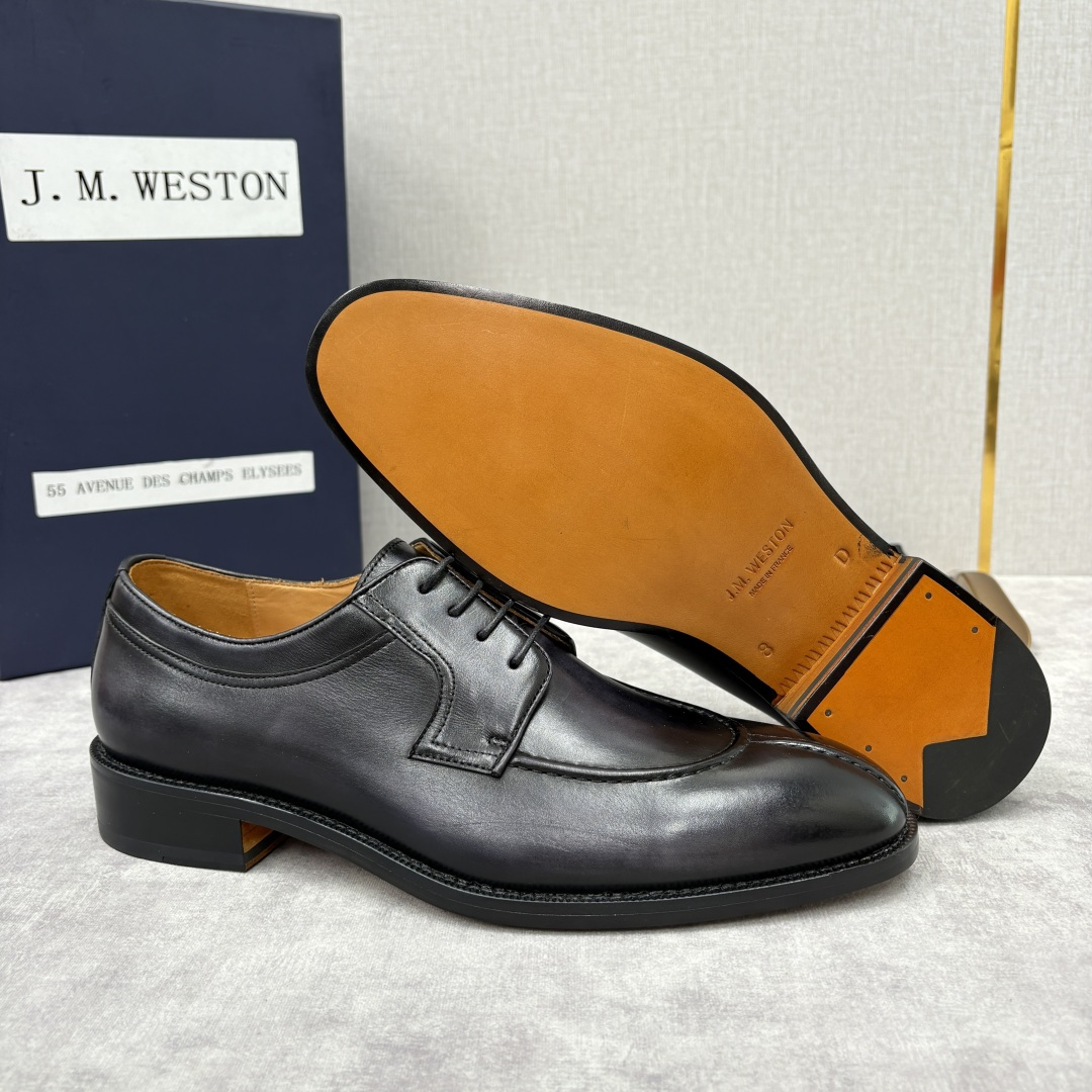💋💍J.M.Westo*n 威士-顿 男士德比鞋正装鞋皮鞋 法国顶级皮鞋品牌 以简约线条勾勒出法式优雅的