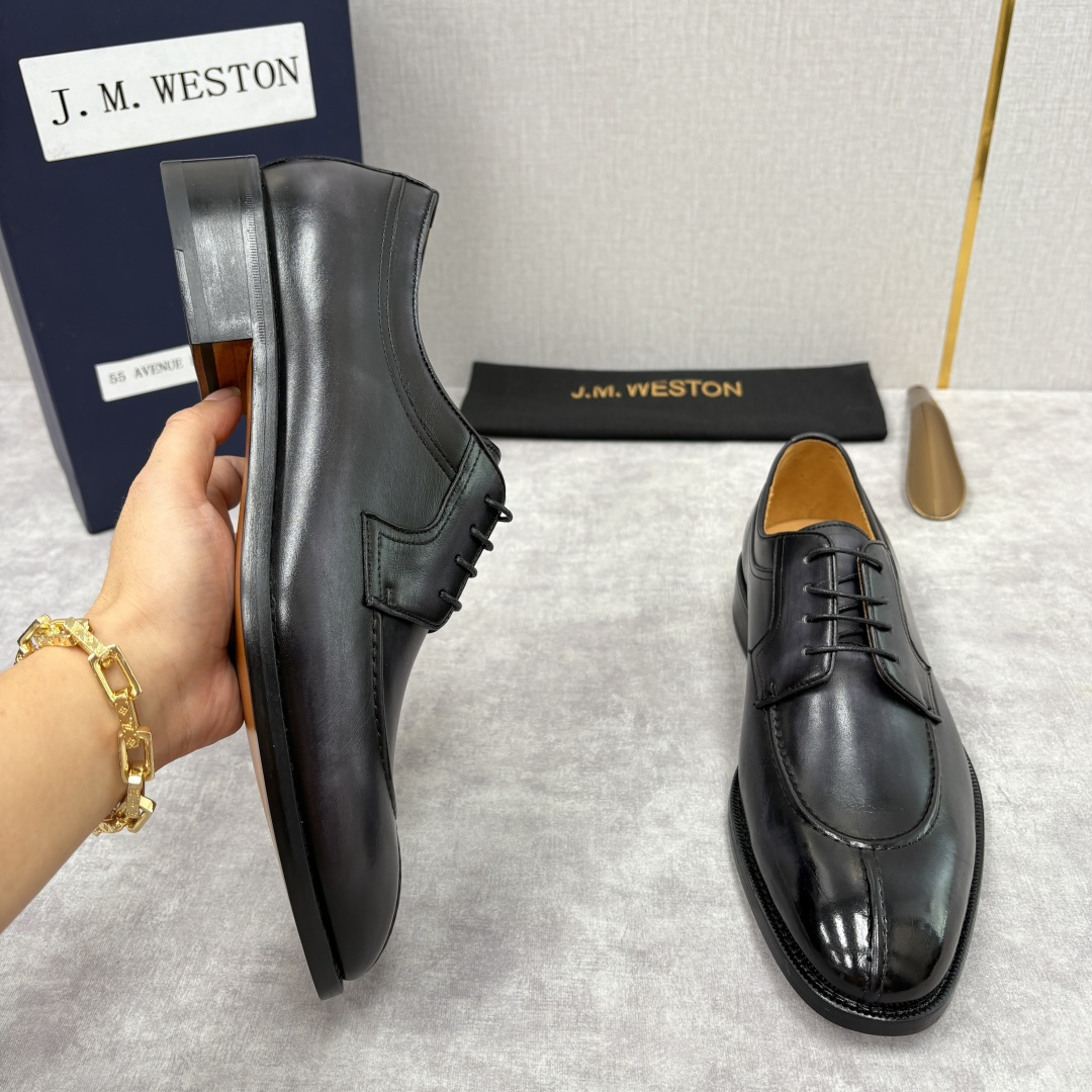 💋💍J.M.Westo*n 威士-顿 男士德比鞋正装鞋皮鞋 法国顶级皮鞋品牌 以简约线条勾勒出法式优雅的