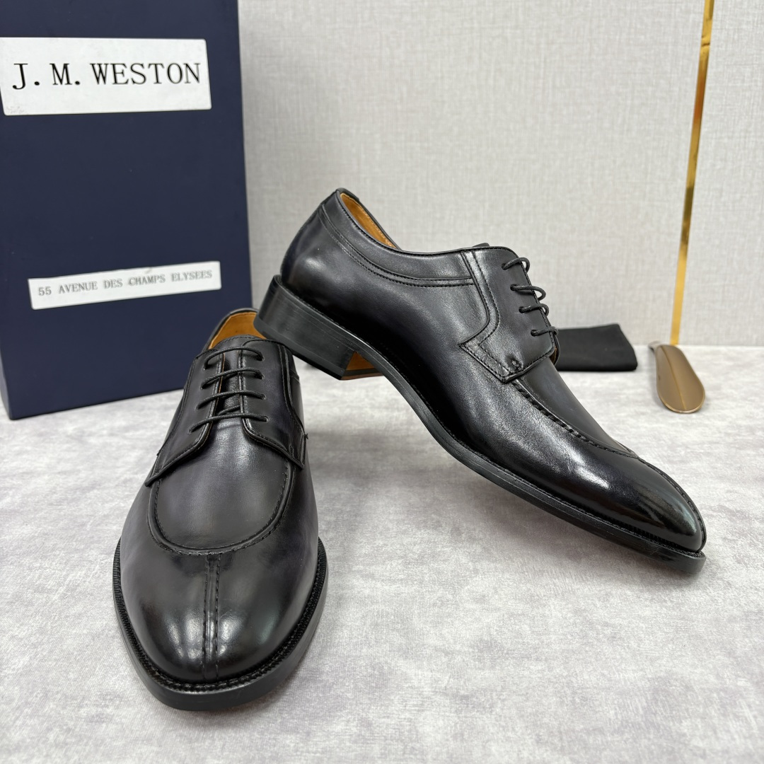 💋💍J.M.Westo*n 威士-顿 男士德比鞋正装鞋皮鞋 法国顶级皮鞋品牌 以简约线条勾勒出法式优雅的