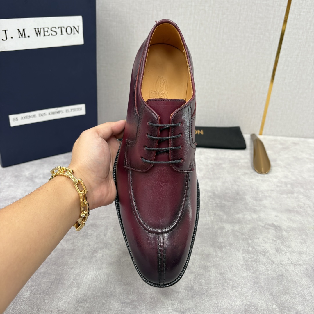 💋💍J.M.Westo*n 威士-顿 男士德比鞋正装鞋皮鞋 法国顶级皮鞋品牌 以简约线条勾勒出法式优雅的