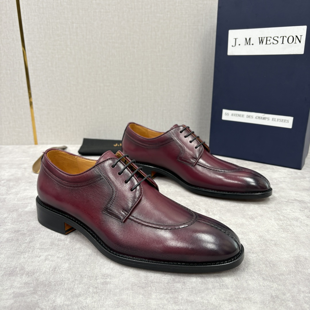 💋💍J.M.Westo*n 威士-顿 男士德比鞋正装鞋皮鞋 法国顶级皮鞋品牌 以简约线条勾勒出法式优雅的