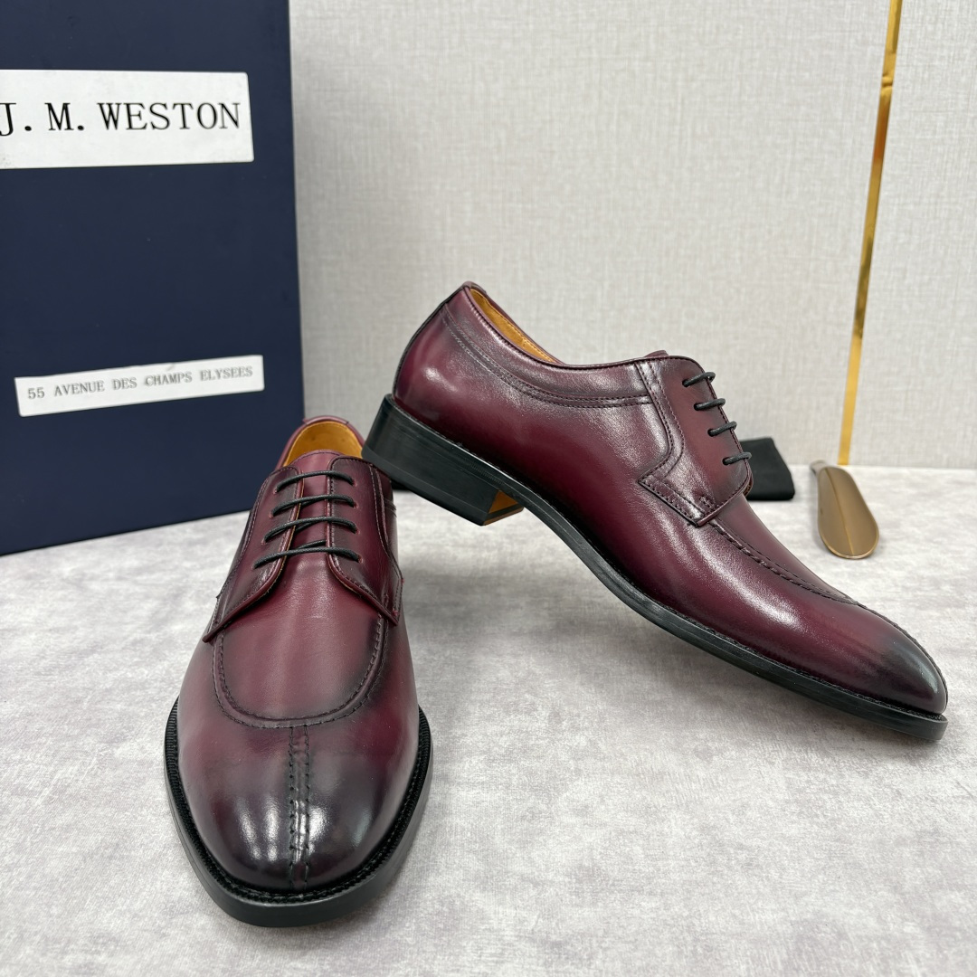 💋💍J.M.Westo*n 威士-顿 男士德比鞋正装鞋皮鞋 法国顶级皮鞋品牌 以简约线条勾勒出法式优雅的
