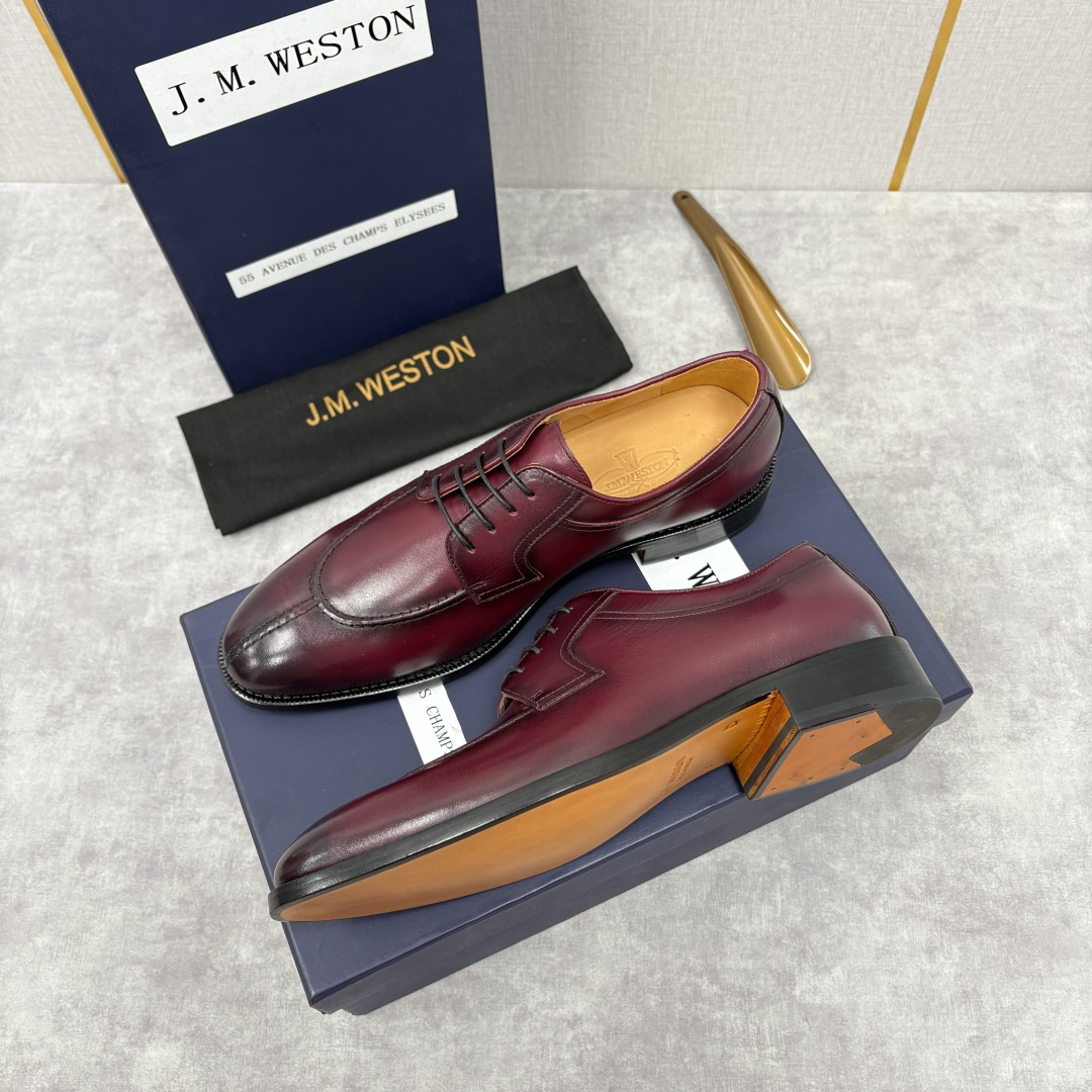 💋💍J.M.Westo*n 威士-顿 男士德比鞋正装鞋皮鞋 法国顶级皮鞋品牌 以简约线条勾勒出法式优雅的