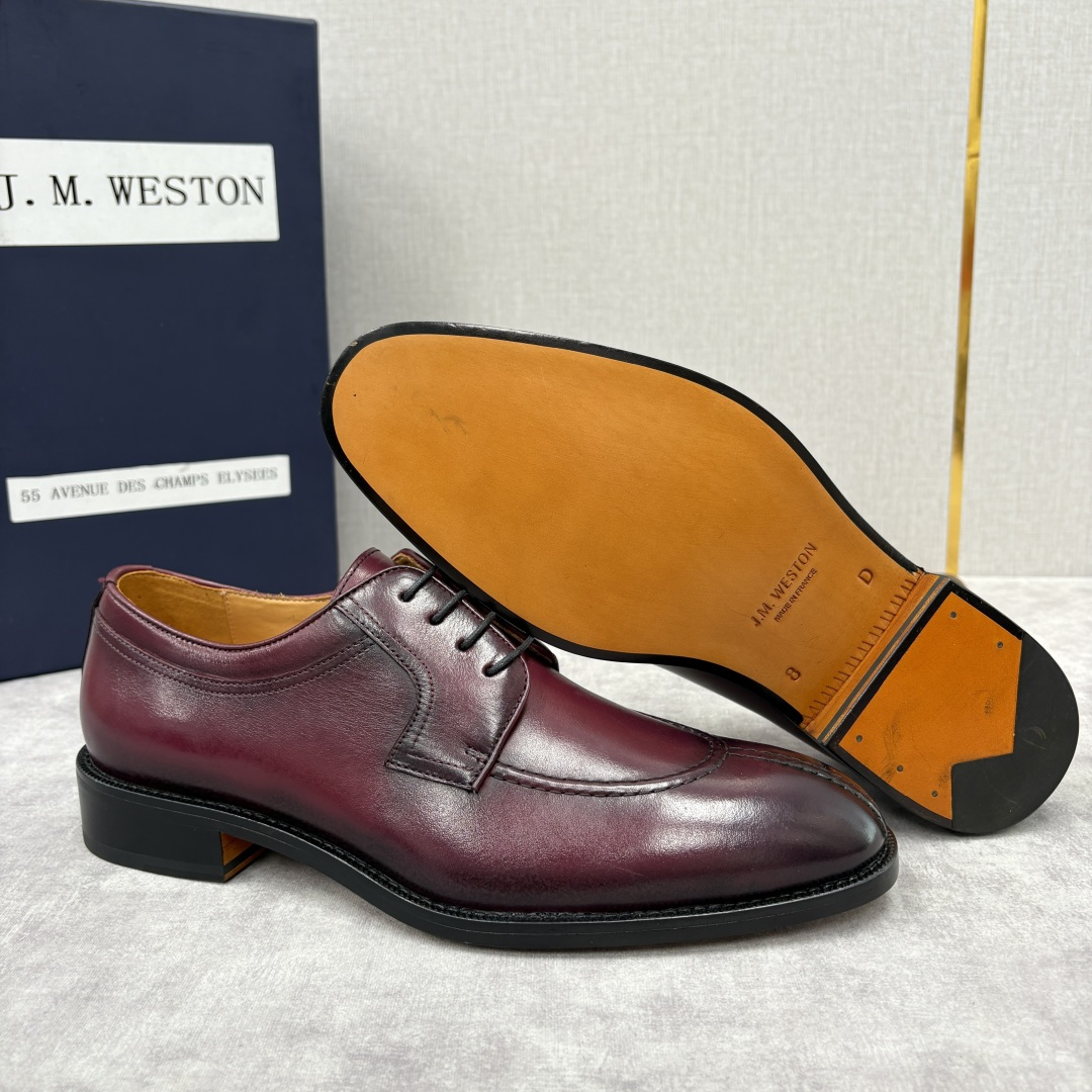 💋💍J.M.Westo*n 威士-顿 男士德比鞋正装鞋皮鞋 法国顶级皮鞋品牌 以简约线条勾勒出法式优雅的