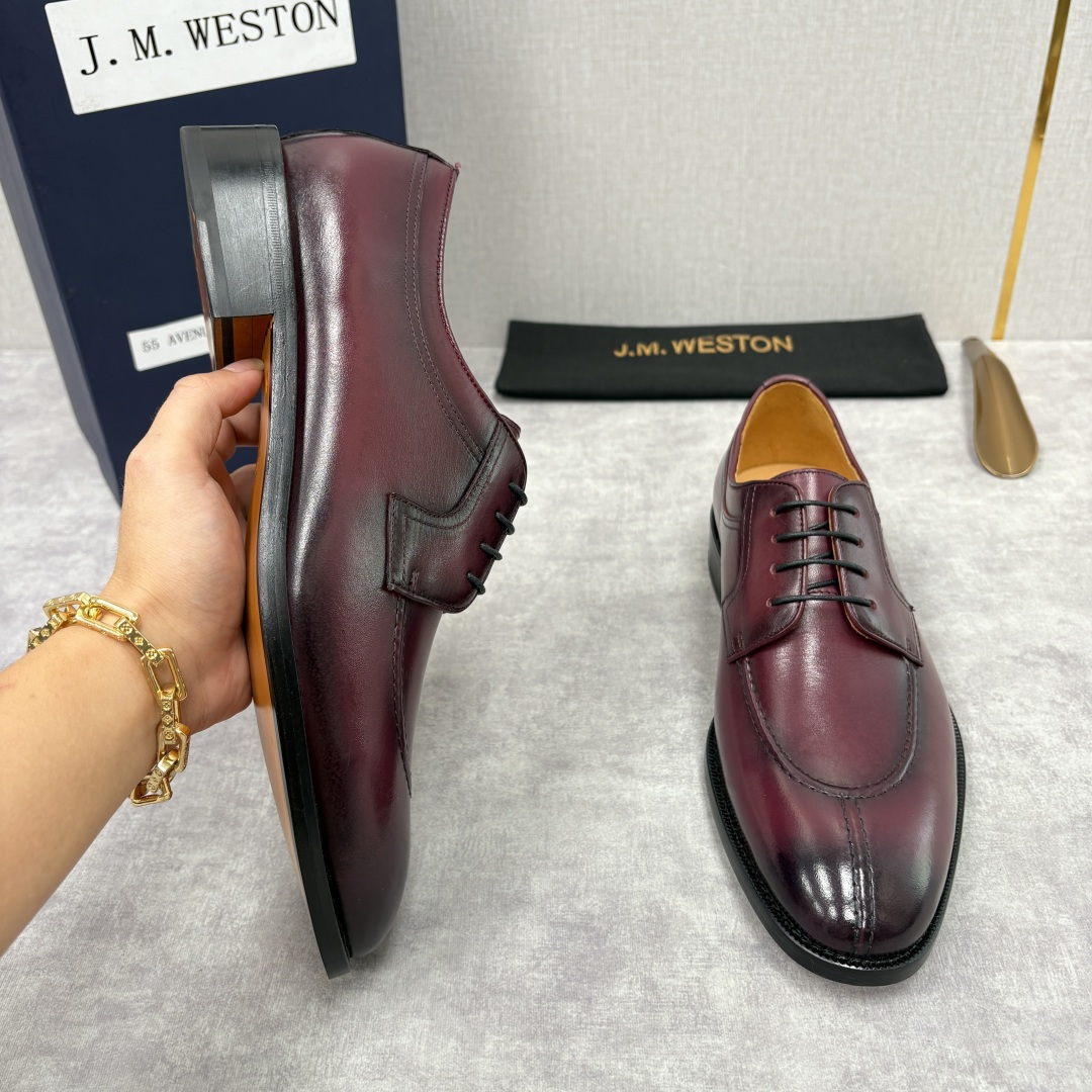 💋💍J.M.Westo*n 威士-顿 男士德比鞋正装鞋皮鞋 法国顶级皮鞋品牌 以简约线条勾勒出法式优雅的