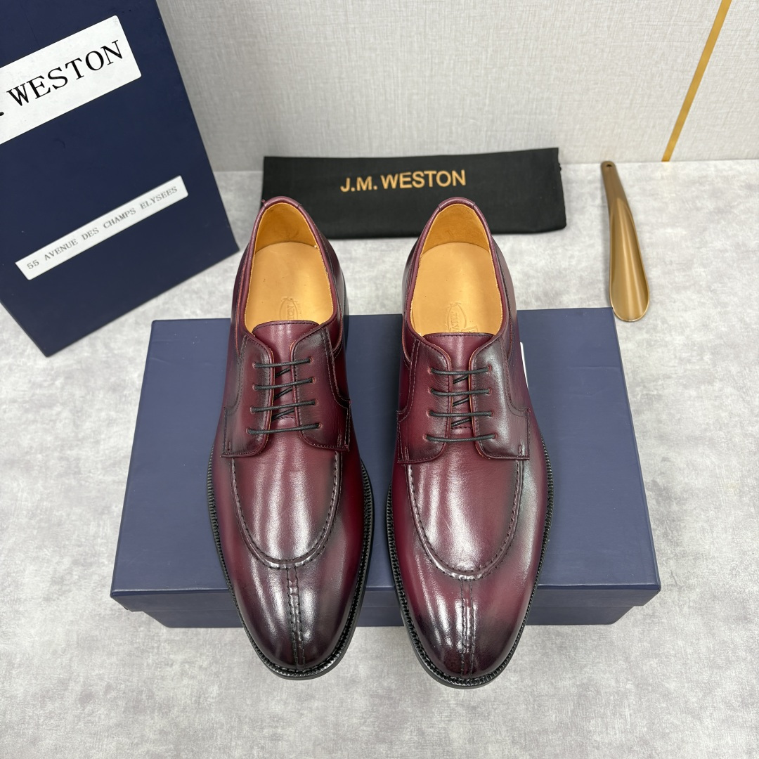 💋💍J.M.Westo*n 威士-顿 男士德比鞋正装鞋皮鞋 法国顶级皮鞋品牌 以简约线条勾勒出法式优雅的