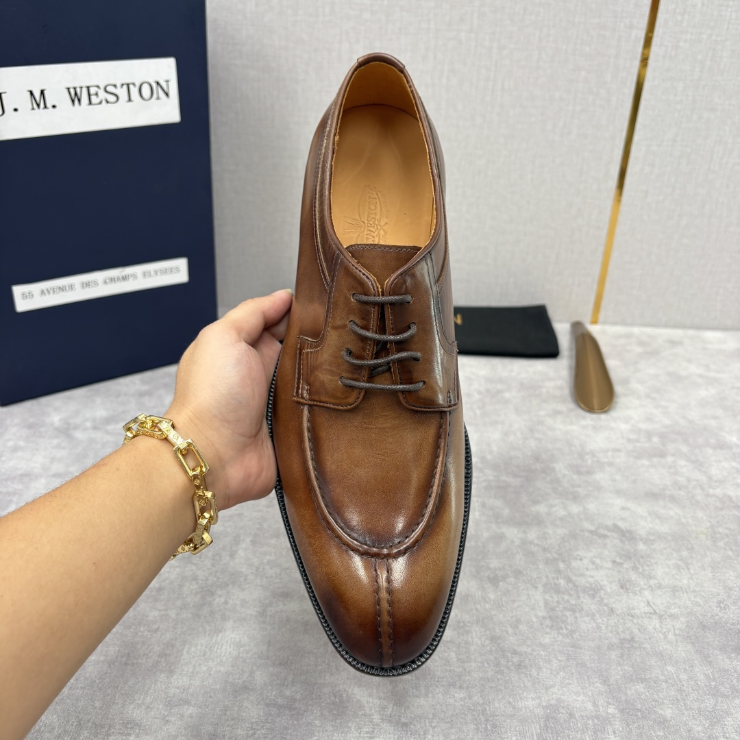 💋💍J.M.Westo*n 威士-顿 男士德比鞋正装鞋皮鞋 法国顶级皮鞋品牌 以简约线条勾勒出法式优雅的