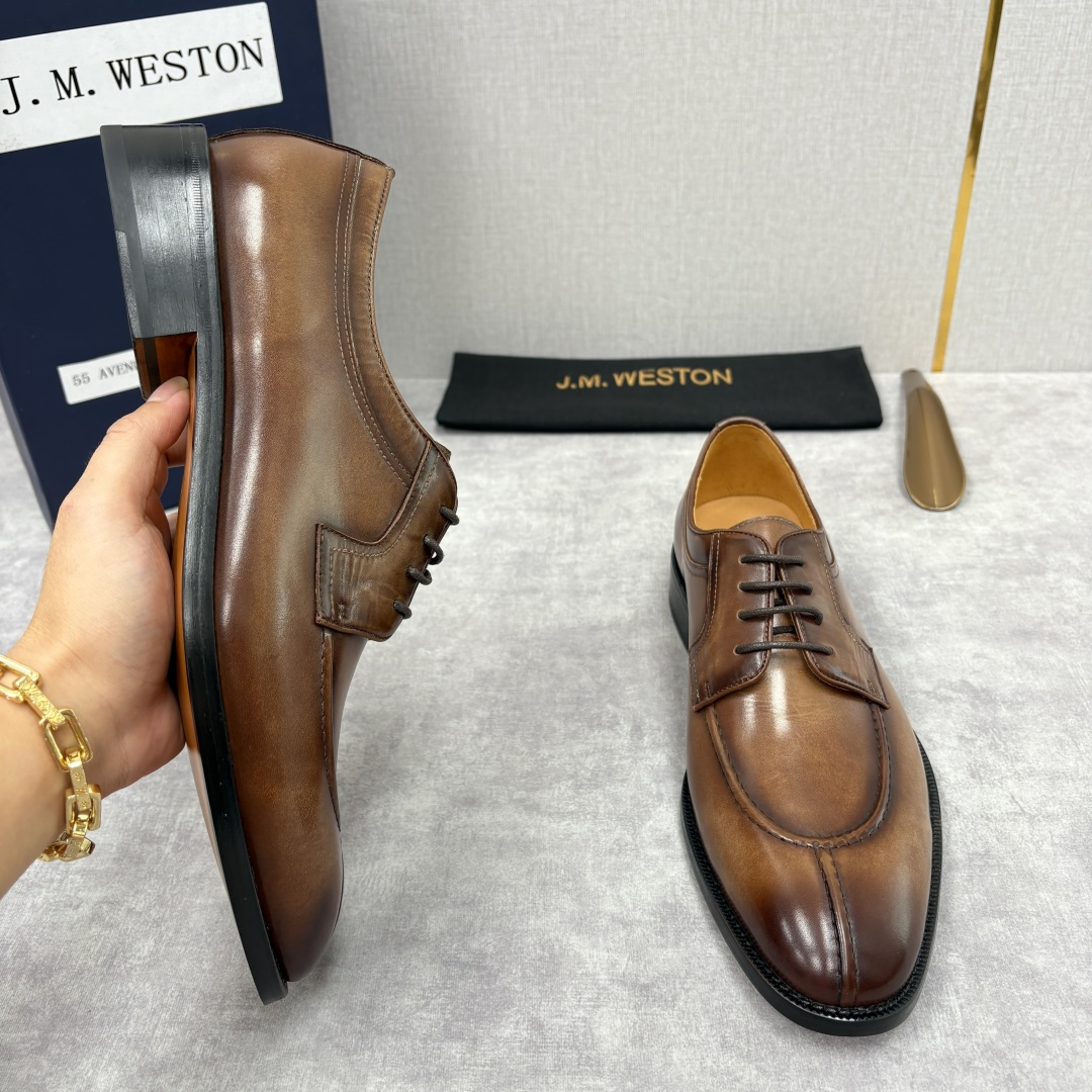 💋💍J.M.Westo*n 威士-顿 男士德比鞋正装鞋皮鞋 法国顶级皮鞋品牌 以简约线条勾勒出法式优雅的