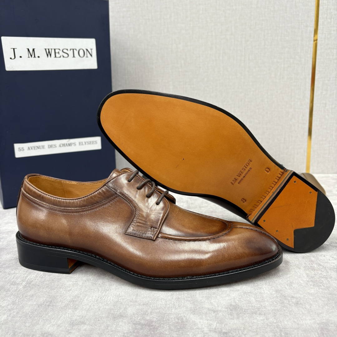💋💍J.M.Westo*n 威士-顿 男士德比鞋正装鞋皮鞋 法国顶级皮鞋品牌 以简约线条勾勒出法式优雅的