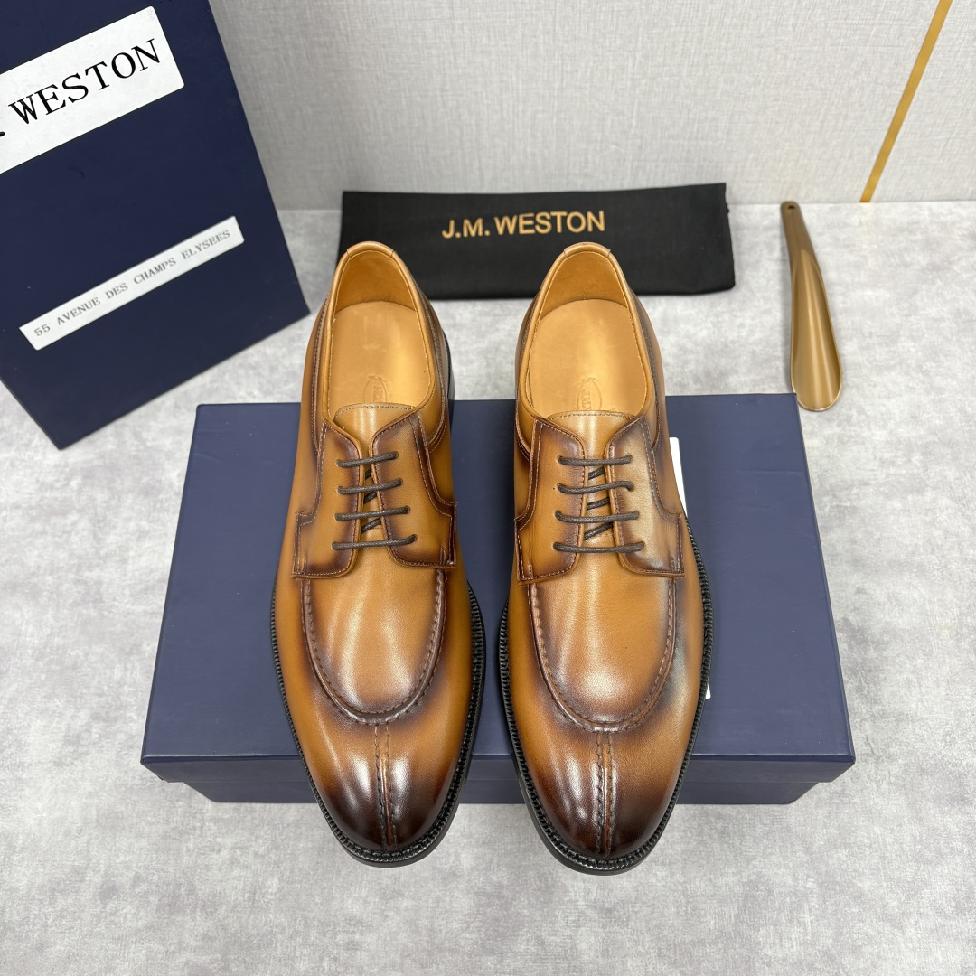 💋💍J.M.Westo*n 威士-顿 男士德比鞋正装鞋皮鞋 法国顶级皮鞋品牌 以简约线条勾勒出法式优雅的