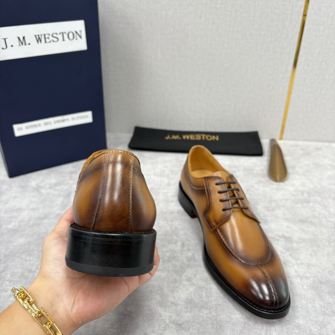 💋💍J.M.Westo*n 威士-顿 男士德比鞋正装鞋皮鞋 法国顶级皮鞋品牌 以简约线条勾勒出法式优雅的