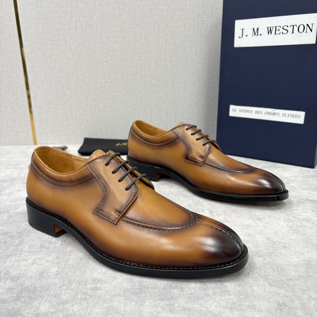 💋💍J.M.Westo*n 威士-顿 男士德比鞋正装鞋皮鞋 法国顶级皮鞋品牌 以简约线条勾勒出法式优雅的