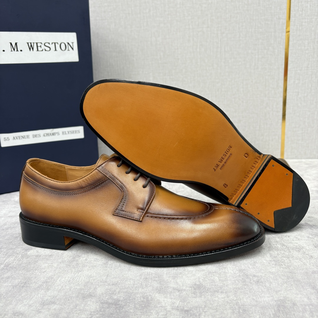 💋💍J.M.Westo*n 威士-顿 男士德比鞋正装鞋皮鞋 法国顶级皮鞋品牌 以简约线条勾勒出法式优雅的