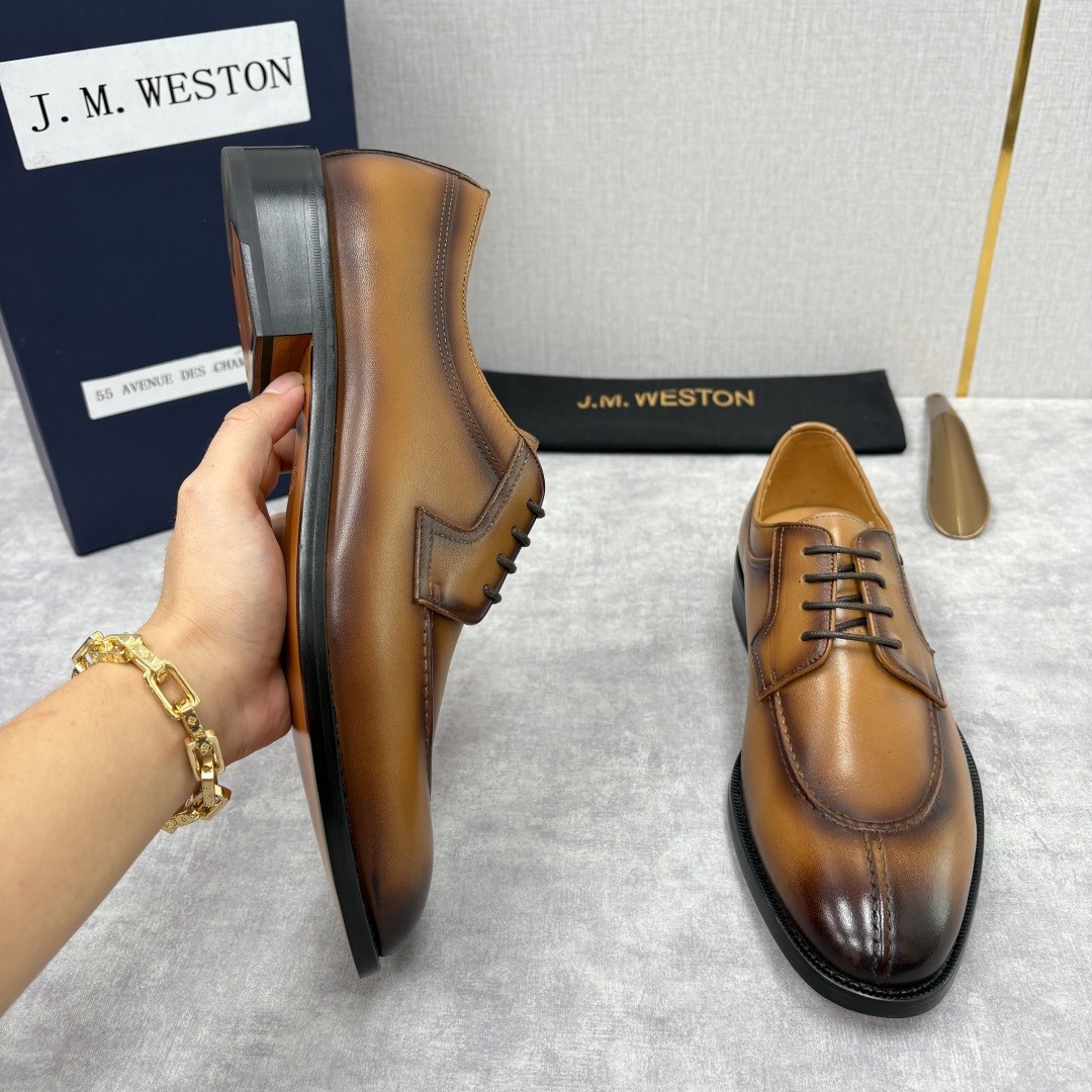 💋💍J.M.Westo*n 威士-顿 男士德比鞋正装鞋皮鞋 法国顶级皮鞋品牌 以简约线条勾勒出法式优雅的