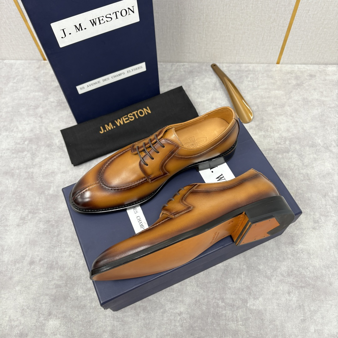 💋💍J.M.Westo*n 威士-顿 男士德比鞋正装鞋皮鞋 法国顶级皮鞋品牌 以简约线条勾勒出法式优雅的
