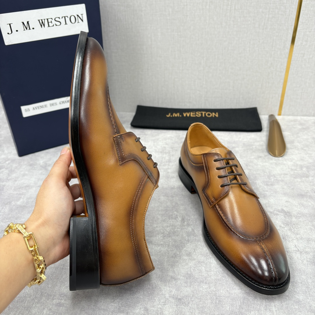 💋💍J.M.Westo*n 威士-顿 男士德比鞋正装鞋皮鞋 法国顶级皮鞋品牌 以简约线条勾勒出法式优雅的