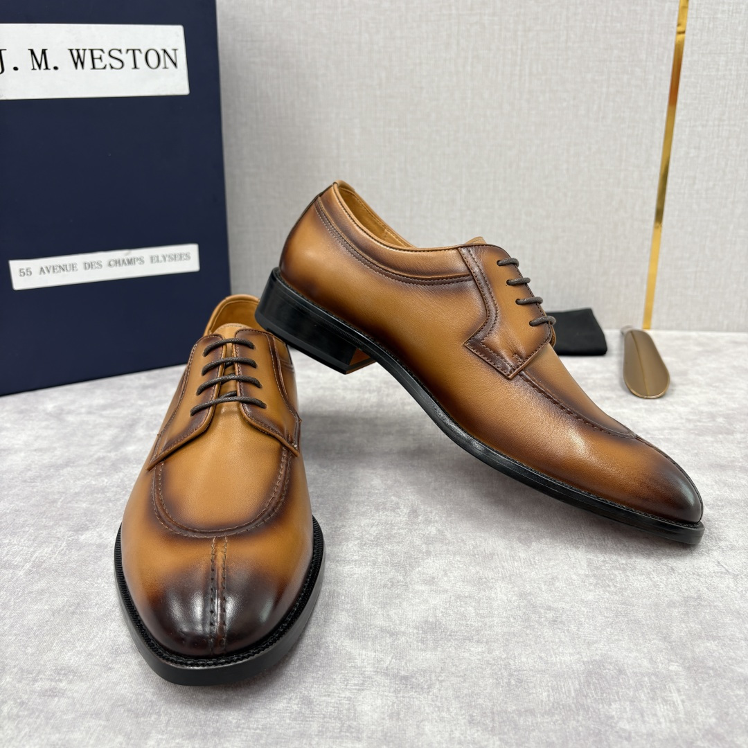 💋💍J.M.Westo*n 威士-顿 男士德比鞋正装鞋皮鞋 法国顶级皮鞋品牌 以简约线条勾勒出法式优雅的