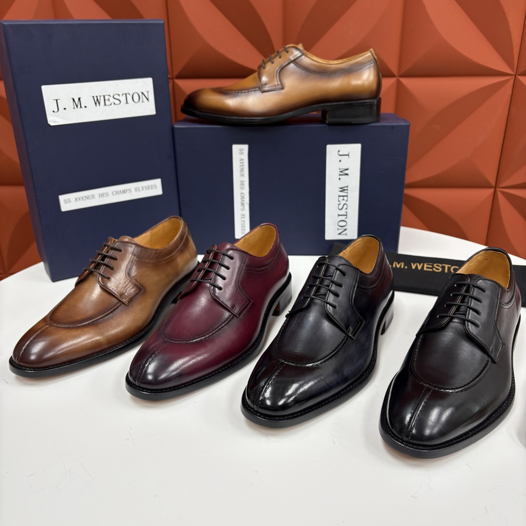 💋💍J.M.Westo*n 威士-顿 男士德比鞋正装鞋皮鞋 法国顶级皮鞋品牌 以简约线条勾勒出法式优雅的