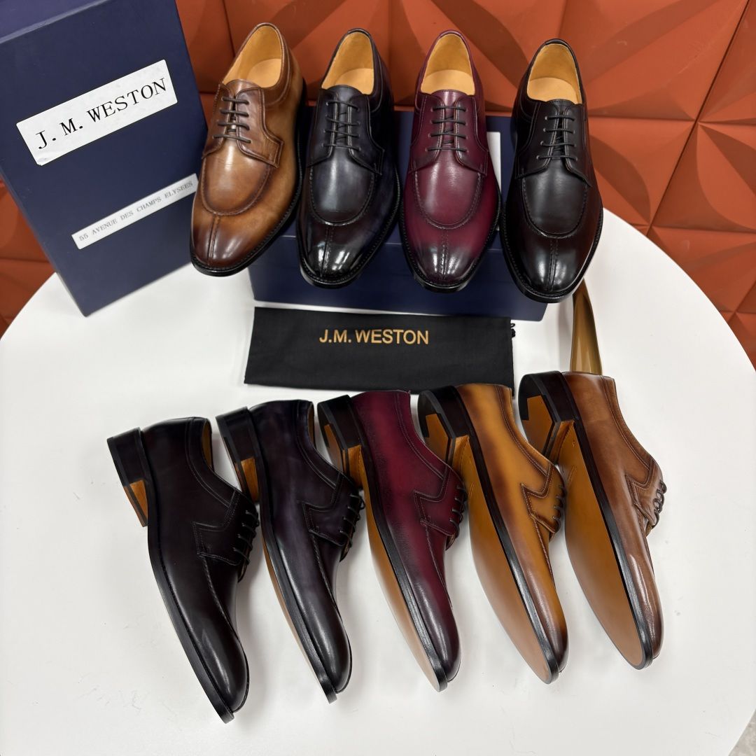 💋💍J.M.Westo*n 威士-顿 男士德比鞋正装鞋皮鞋 法国顶级皮鞋品牌 以简约线条勾勒出法式优雅的