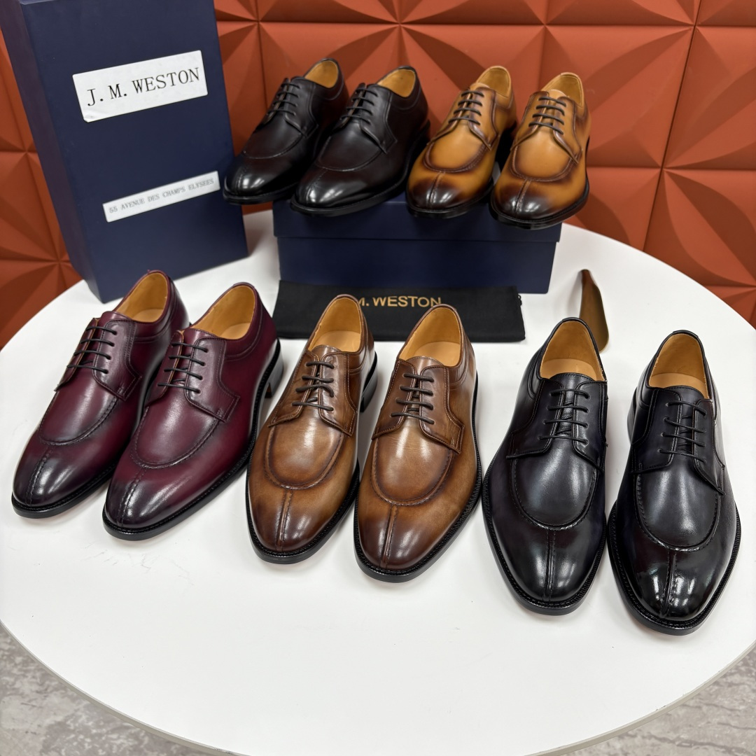 💋💍J.M.Westo*n 威士-顿 男士德比鞋正装鞋皮鞋 法国顶级皮鞋品牌 以简约线条勾勒出法式优雅的