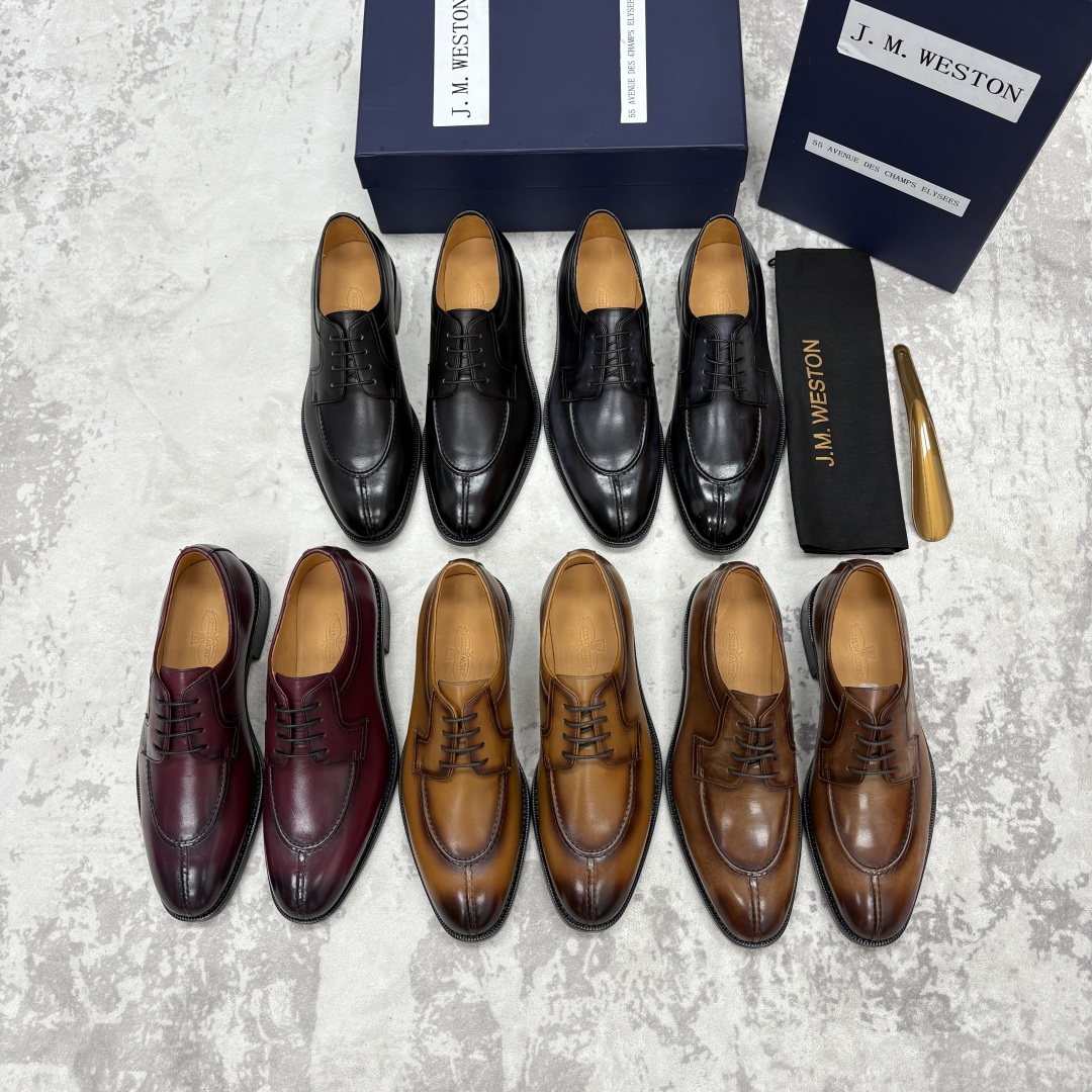 💋💍J.M.Westo*n 威士-顿 男士德比鞋正装鞋皮鞋 法国顶级皮鞋品牌 以简约线条勾勒出法式优雅的