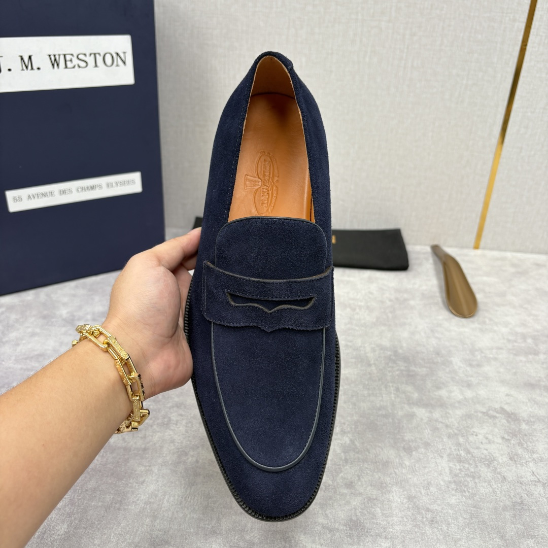 💋💍J.M.Westo*n 威士-顿 男士乐福鞋正装鞋皮鞋 法国顶级皮鞋品牌。精选意大利顶级小牛皮/高丝