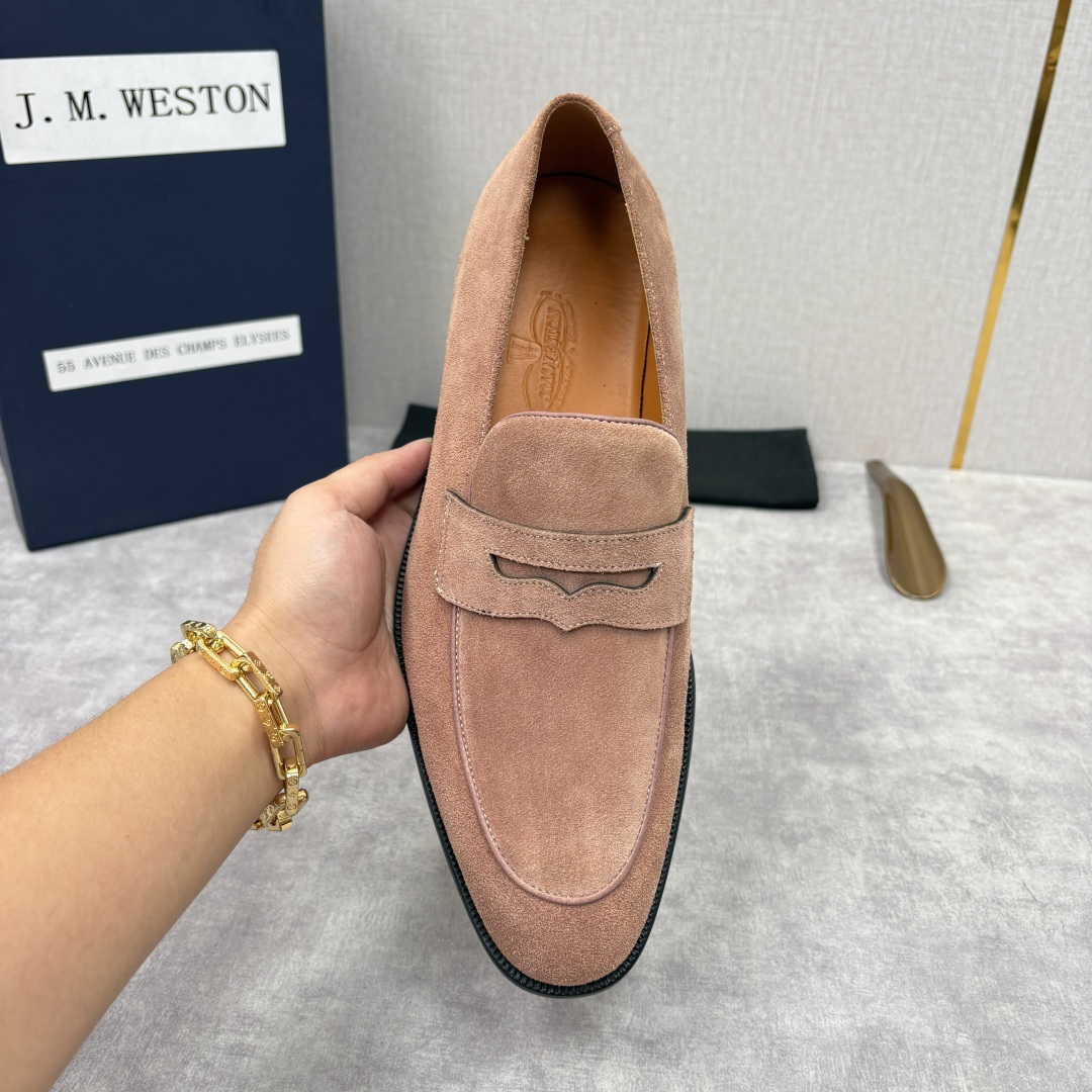 💋💍J.M.Westo*n 威士-顿 男士乐福鞋正装鞋皮鞋 法国顶级皮鞋品牌。精选意大利顶级小牛皮/高丝