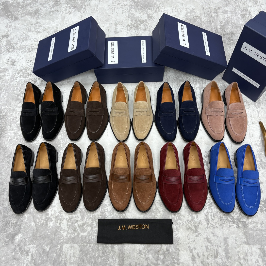 💋💍J.M.Westo*n 威士-顿 男士乐福鞋正装鞋皮鞋 法国顶级皮鞋品牌。精选意大利顶级小牛皮/高丝
