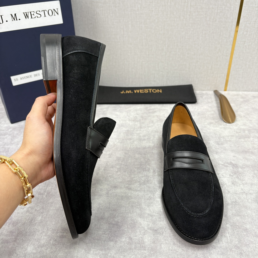 💋💍J.M.Westo*n 威士-顿 男士乐福鞋正装鞋皮鞋 法国顶级皮鞋品牌。精选意大利顶级小牛皮/高丝